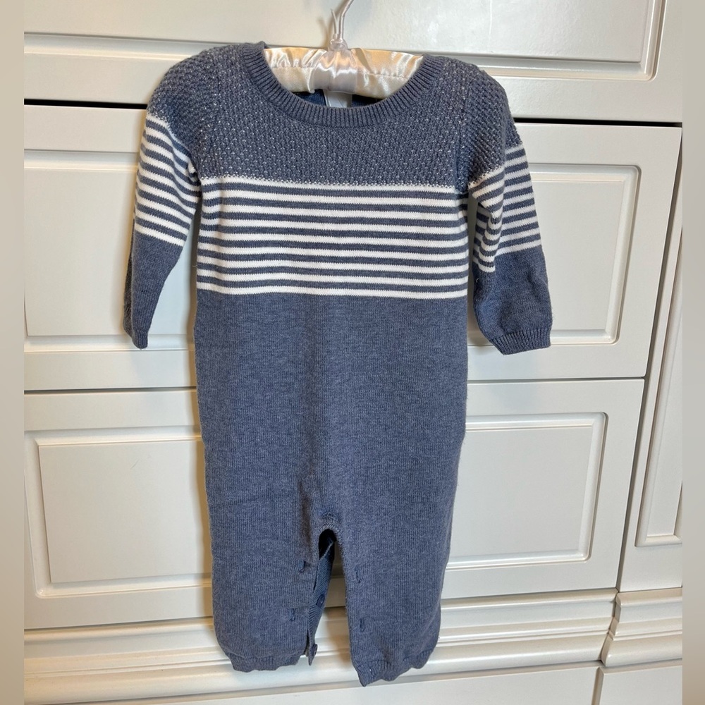 NWOT Clasix Beginnings by Miniclasix Stripe Sweater Romper one piece